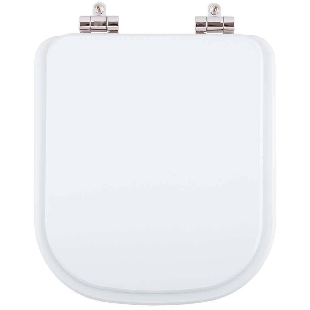 Assento Sanitário Poliéster Soft Close Gap Branco para vaso Roca