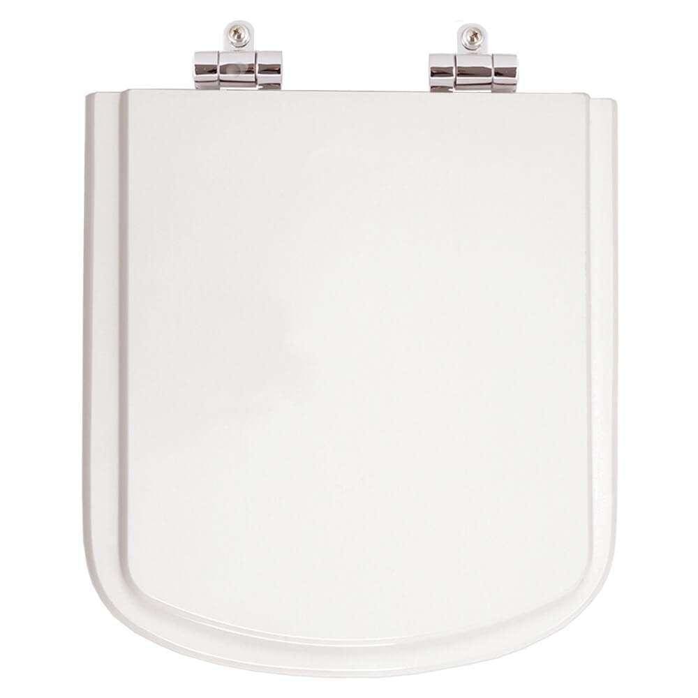 Assento Sanitario Poliester com Amortecedor Dama Senso Branco para vaso Roca