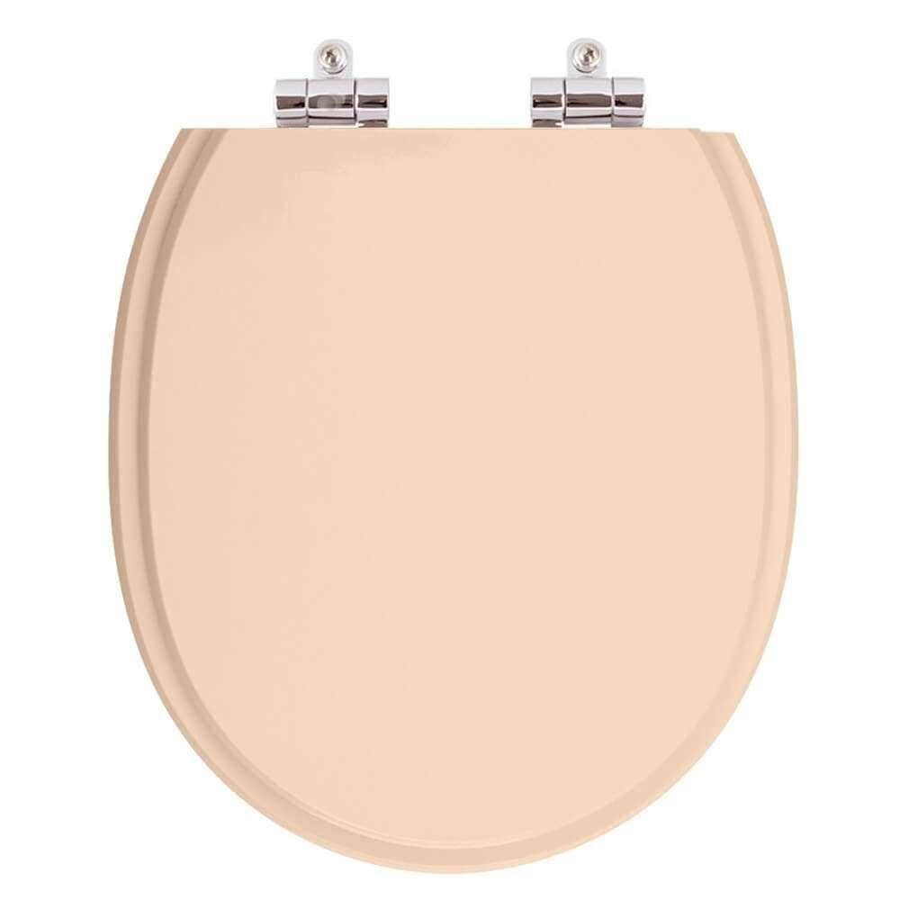Assento Sanitario com Amortecedor Village Rosa Floral para Vaso Deca