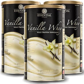 Kit 3 Vanilla Whey Protein 900G - Essential Nutrition