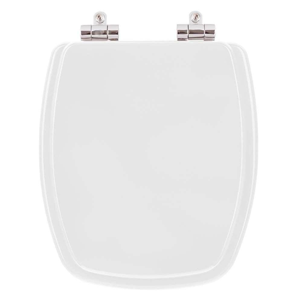 Tampa de Vaso Sanitário Poliéster com Amortecedor Primula Plus Branco para bacia Fiori