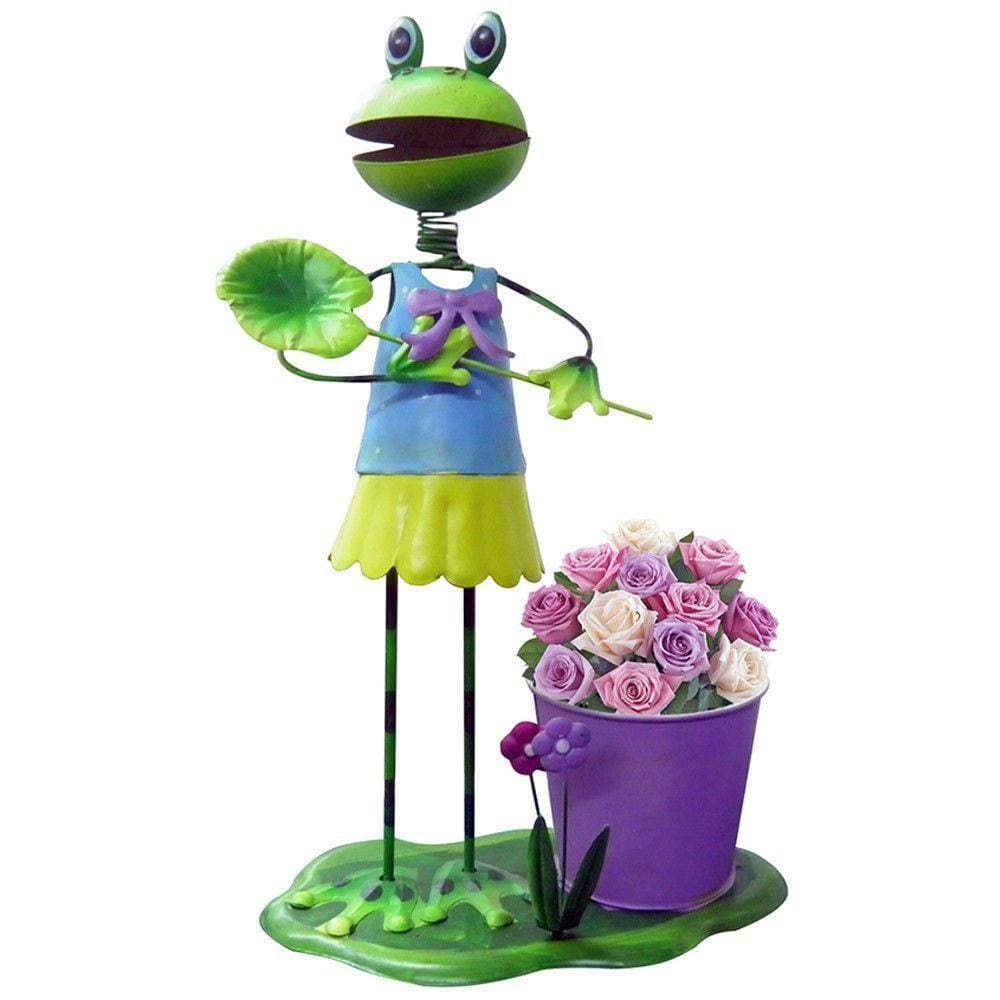 Boneco Sapo De Ferro Decoração Casa Enfeite Jardim E Flores (bon-m-12 Sapo)