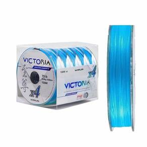 Linha De Pesca Multifilamento 4 Fios Victoria Azul 500m Medida 0,27mm