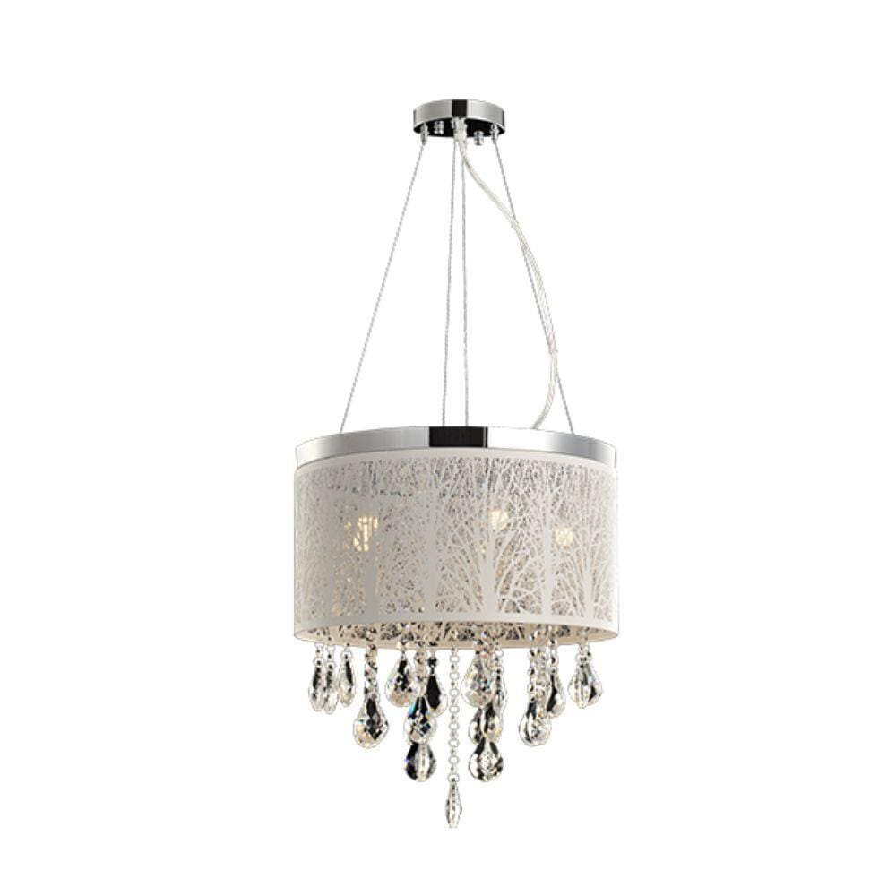 Lustre Pendente Avant Duquesa Florestta 5xG9 Branco Fosco