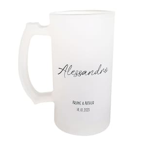 Caneca Vidro Padrinho Madrinha de Casamento Presente Noivos