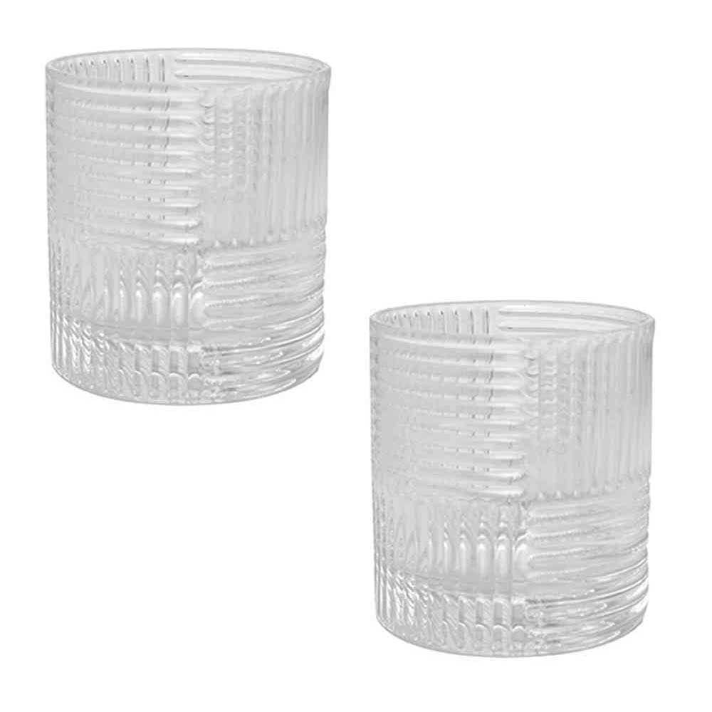 Conjunto 2 Copos para Whisky de Vidro Chess 320ml - Wolff