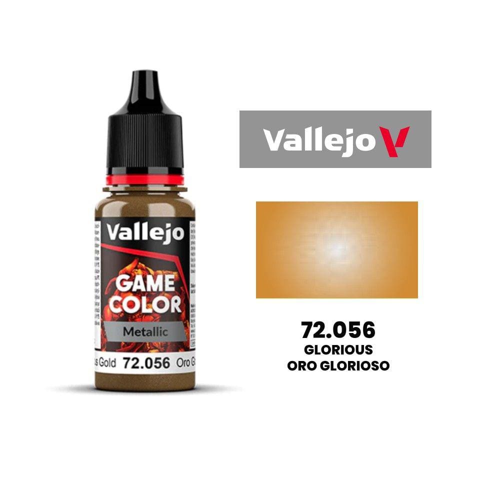 Vallejo Game Color Glorious Gold 72.056 Oro Glorioso Tinta Metalica Pintura de Miniaturas