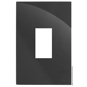 Placa Para 1 Modulo Vertical Com Suporte 4X2 Brg11493-6Gf.
