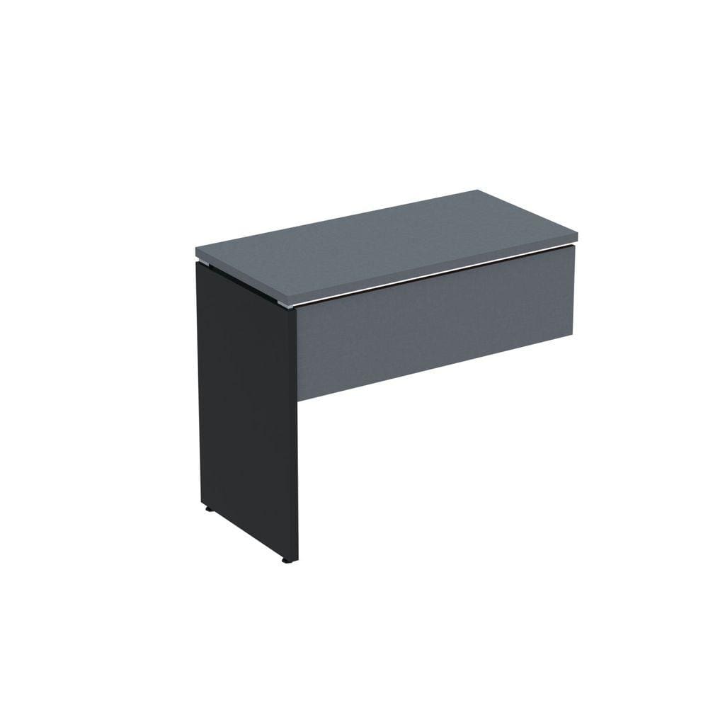 Complemento de Mesa Pé Painel Linha P25 Grafito/Preto
