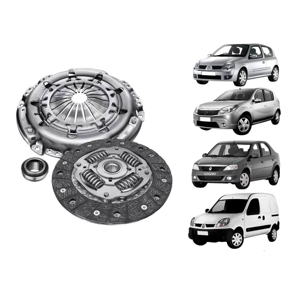 Kit Embreagem Renault Logan 1.0 16V 180MM 2007 A 2014 Luk