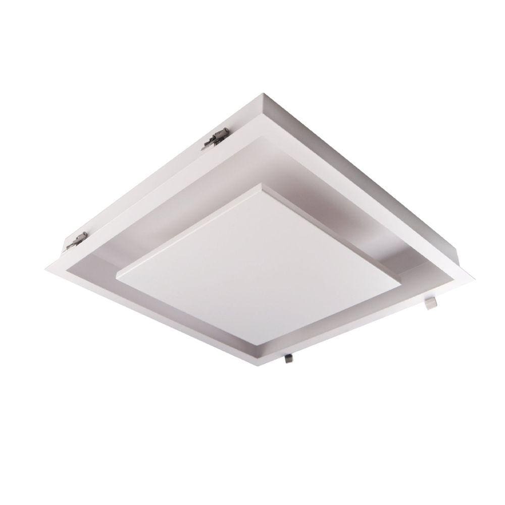 Plafon Ghost 37cmx37cmx7cm 1xled Integrado 8,4w 3000k 390lm Ip20 Branco