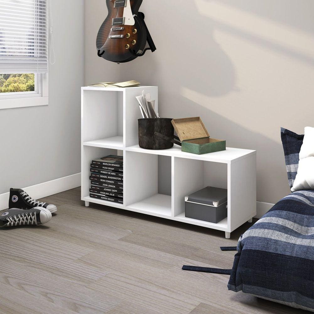 Estante para Livros em L Multiuso E1717 Branco