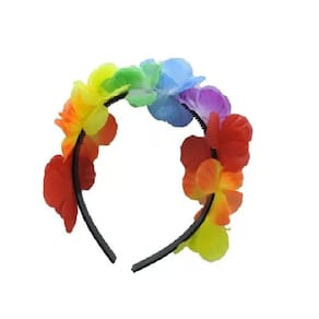 Tiara Havaiana Hula Hula Colorida Fantasia Carnaval