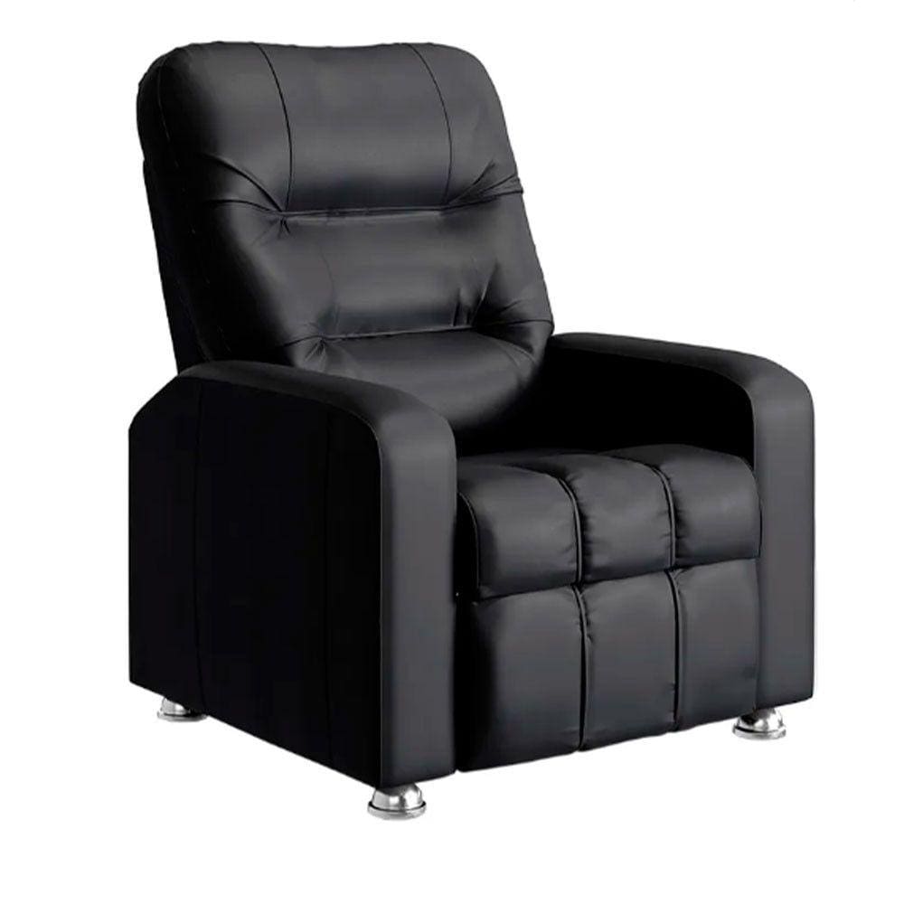 Poltrona do Papai Reclinável Maldivas Corano Preto Plus Speciale Home