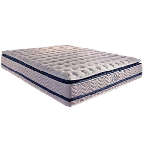 Colchão Queen Molas Ensacadas Visco Gel   MasterPocket Blue Pillow Top (158x198x32) - Paropas