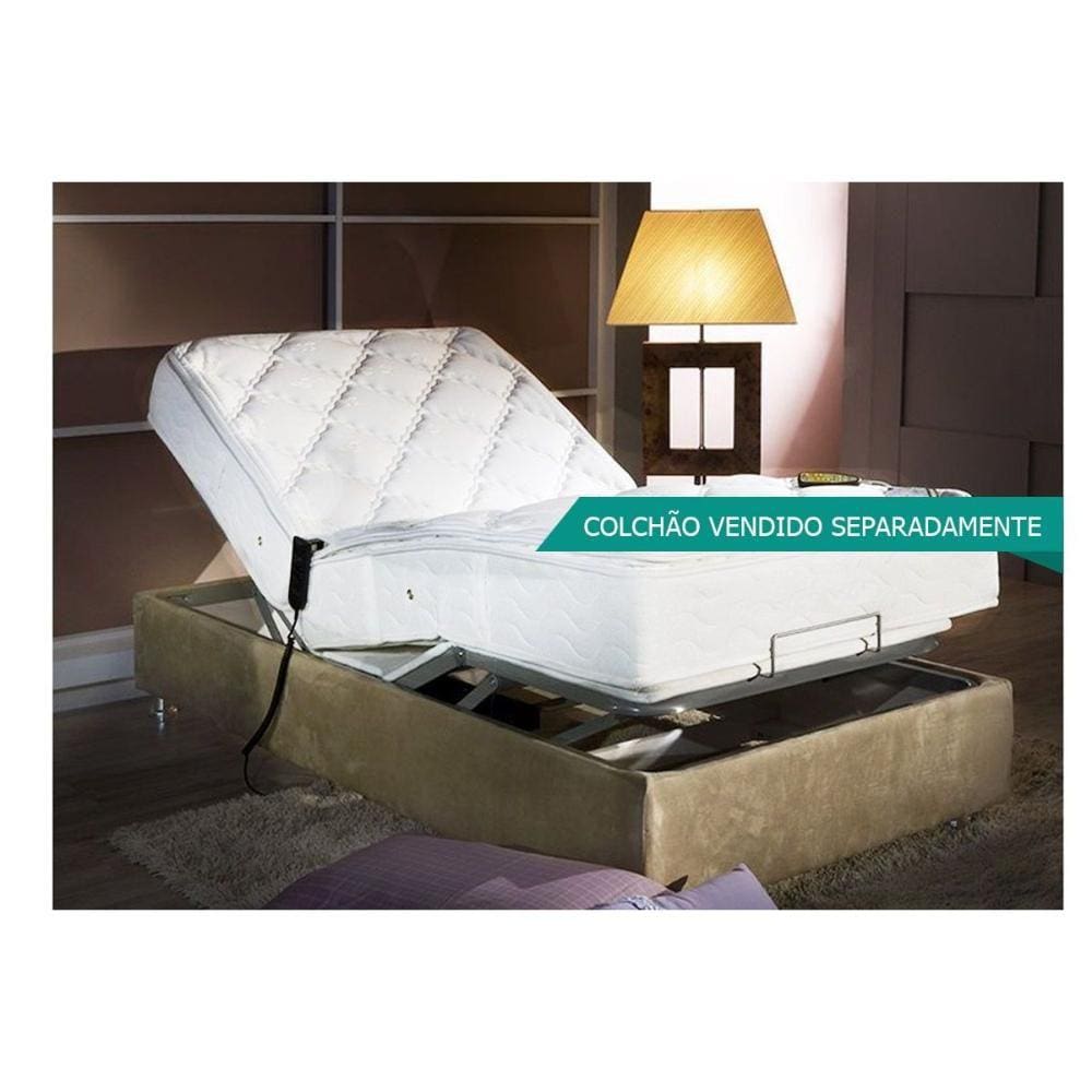 Cama Box Articulável s/Massagem Solteiro MH1430 Clean s/ Colchão (101x203x29) - Herval