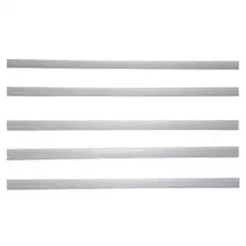 Porta Etiqueta Para Bandeja Gondola 92 Cm Cinza Kit 50