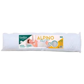 Travesseiro Espuma Alpino Anatômica AL1001 Capa Algodão 200 fios c/ zíper (142x35) - Duoflex