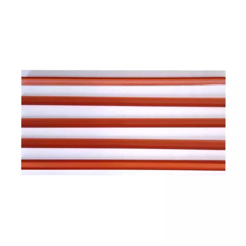 Porta Etiqueta Para Bandeja Gondola 92 Cm Laranja Kit 30