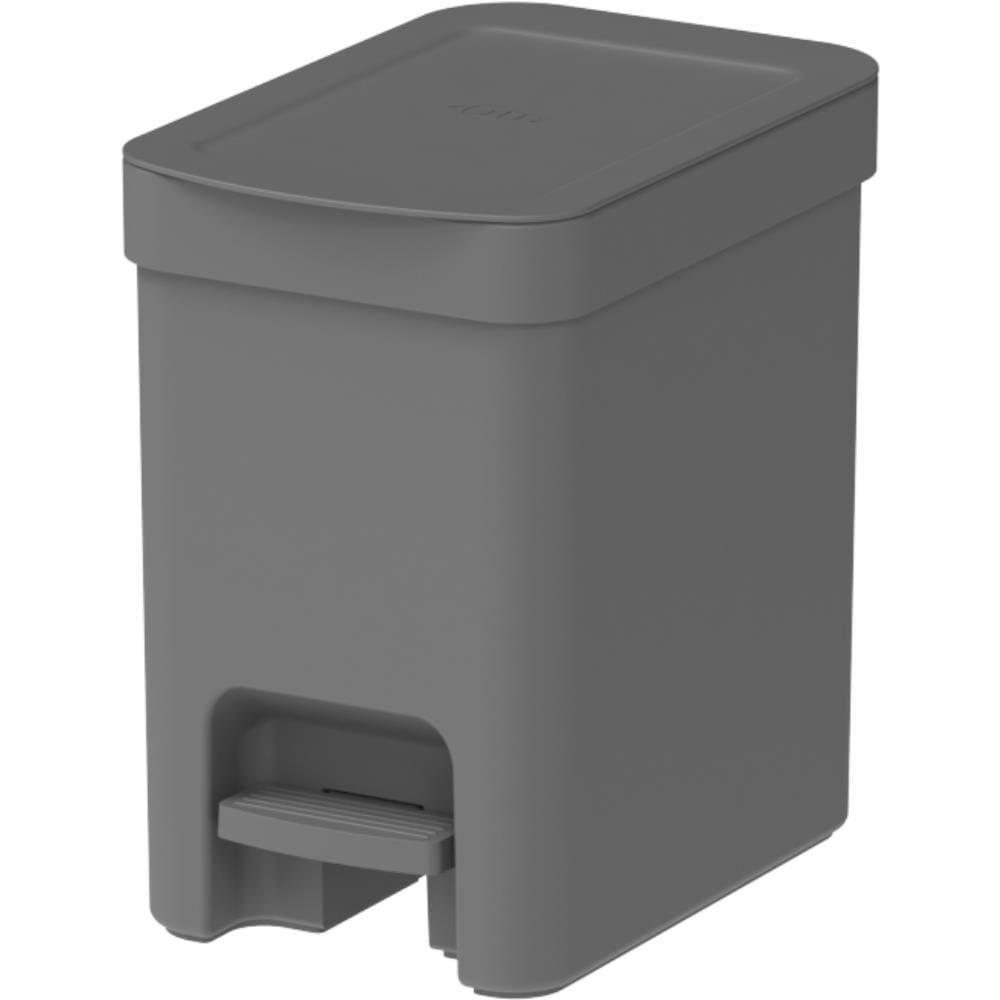Lixeira Com Pedal 6Litros Trium Cinza- OU