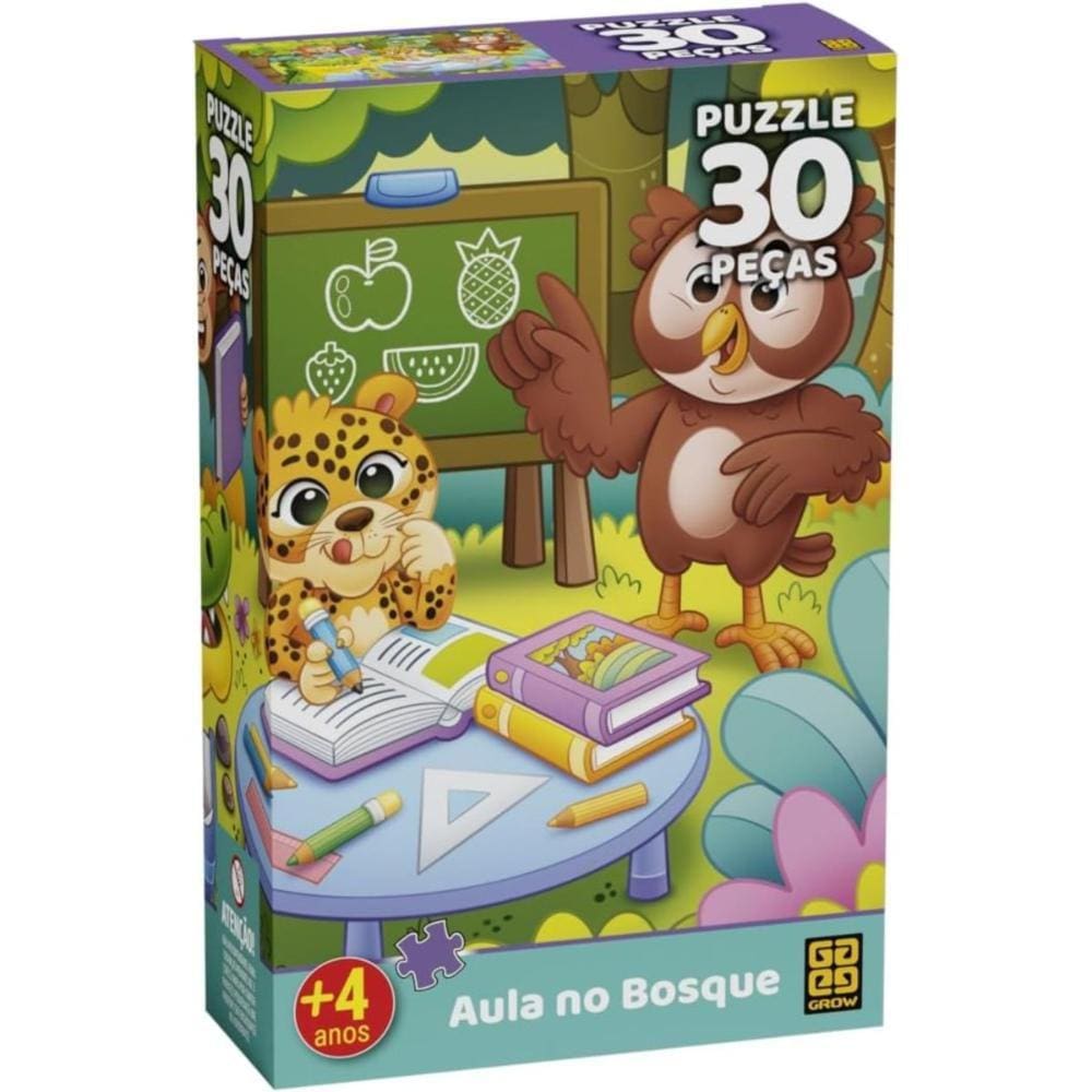 Puzzle 30 peças Aula no Bosque