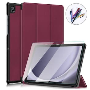 Capa Couro + Película + Caneta Para Tablet Samsung A9+ X210