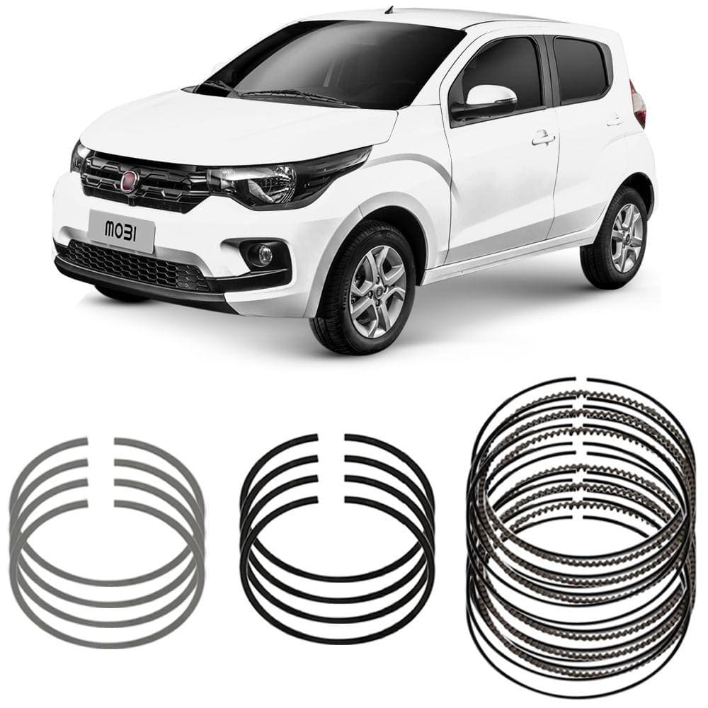 Jogo Anel Segmento 0.40 Fiat Mobi Novo Palio Uno 1.0 8V