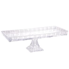 Travessa c/ Pé Cristal 34x15cm Dragon - Lyor