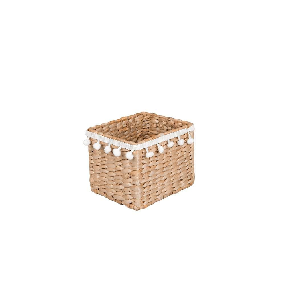 Cesto Retangular Fibras Folk 14x12x13cm - Yoi