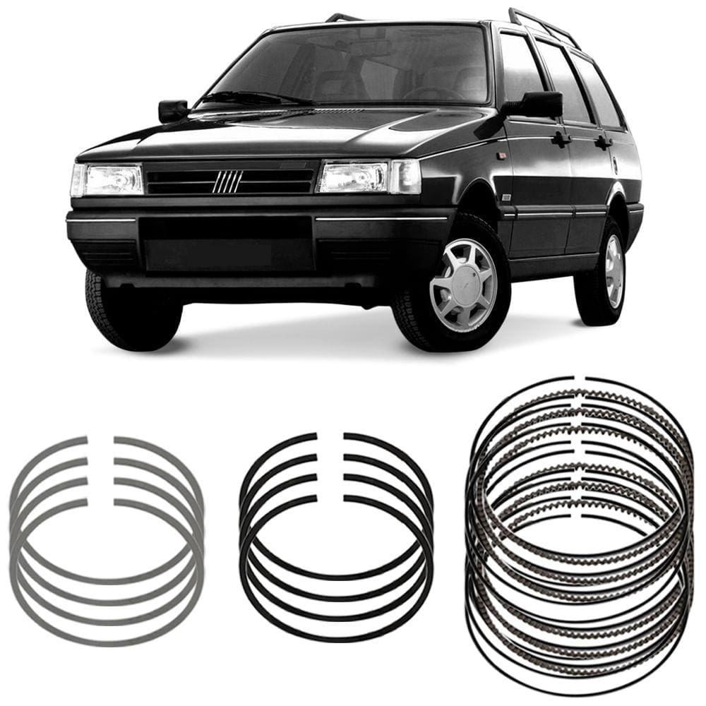 Jogo Anel Segmento 0.40 Fiat Elba 1.5 Fiorino 1.0 1.5 8V