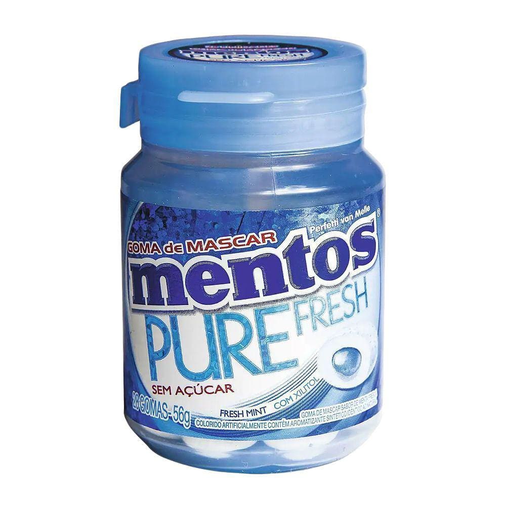 Chiclete Mentos Pure Fresh Sabor Fresh Mint Sem Açúcar 28 Unidades