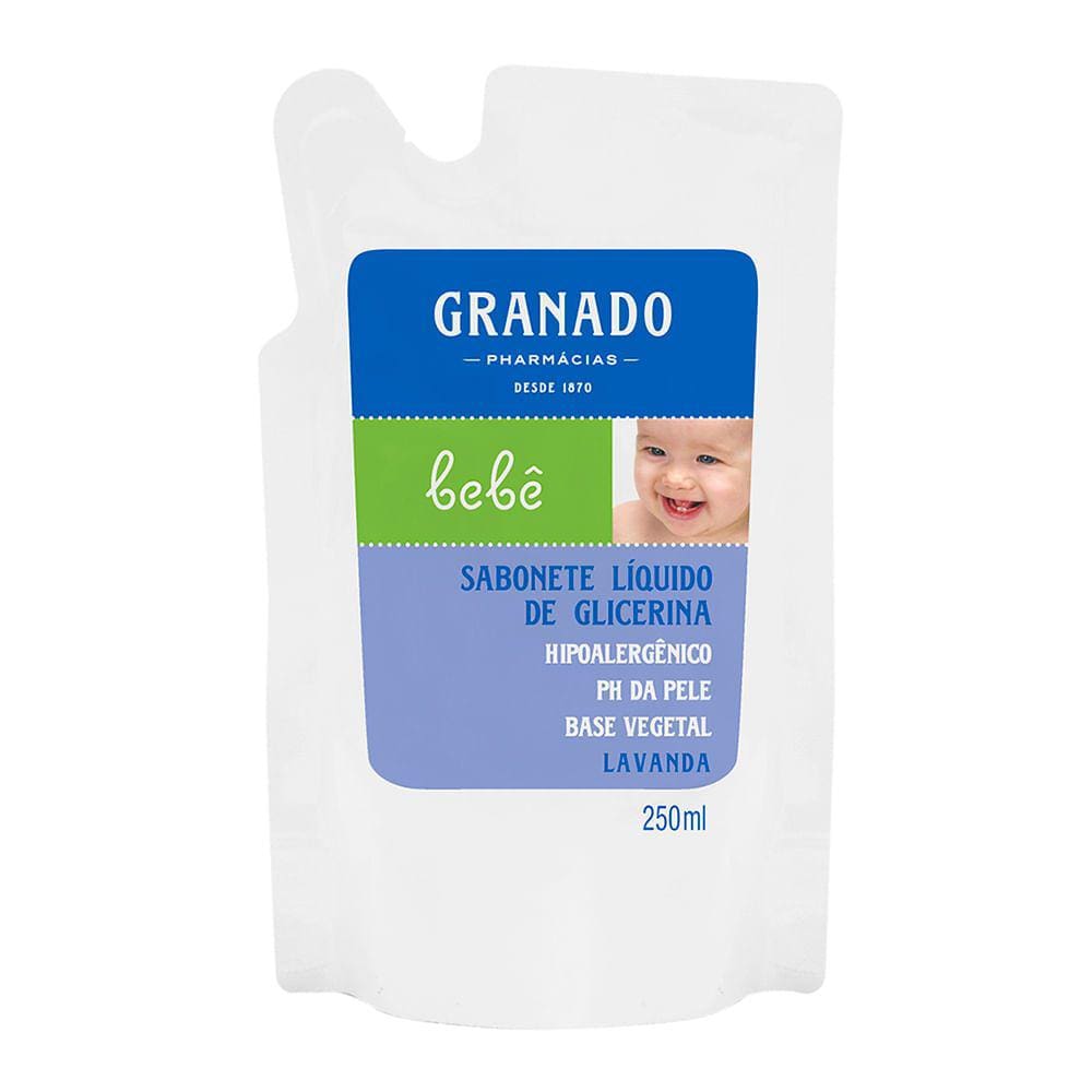 Sabonete Líquido Infantil Glicerina Granado Bebê Lavanda Refil