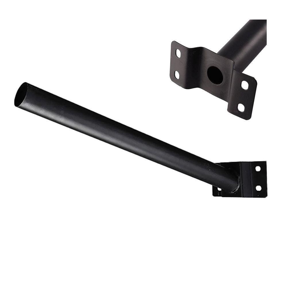 Suporte Barra Luminaria Solar Aço Pintura Eletrostatica Parede Poste Rua Segurança Iluminaçao Quinta