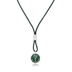 Colar Cana De Açúcar No Paracord Com Tora Prateada