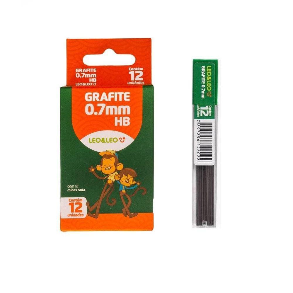 3 Caixas C/12 Tubos Grafite Para Lapiseira 0,7Mm Hb Leo Leo
