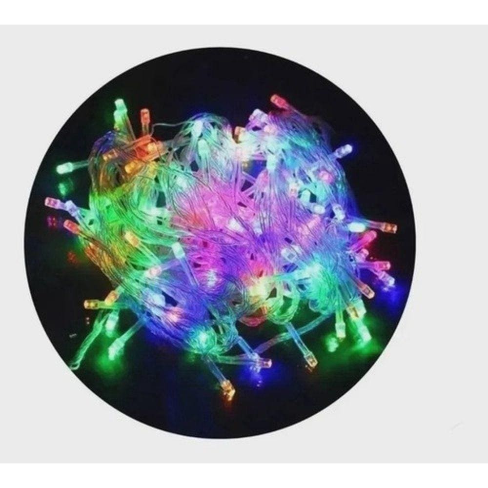 Cascata Pisca-pisca 100lamp Led Color 8f 220v Qg084m1002