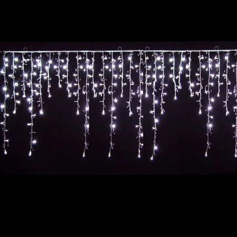 Cascata 200 Lampadas Led Br 220v Plugs: Macho E Femea Qg3666