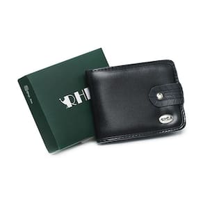 Carteira Masculina Com Botao de Pressao Cabe Cedulas Cartoes Plasticos Interno e Porta Moedas Ziper