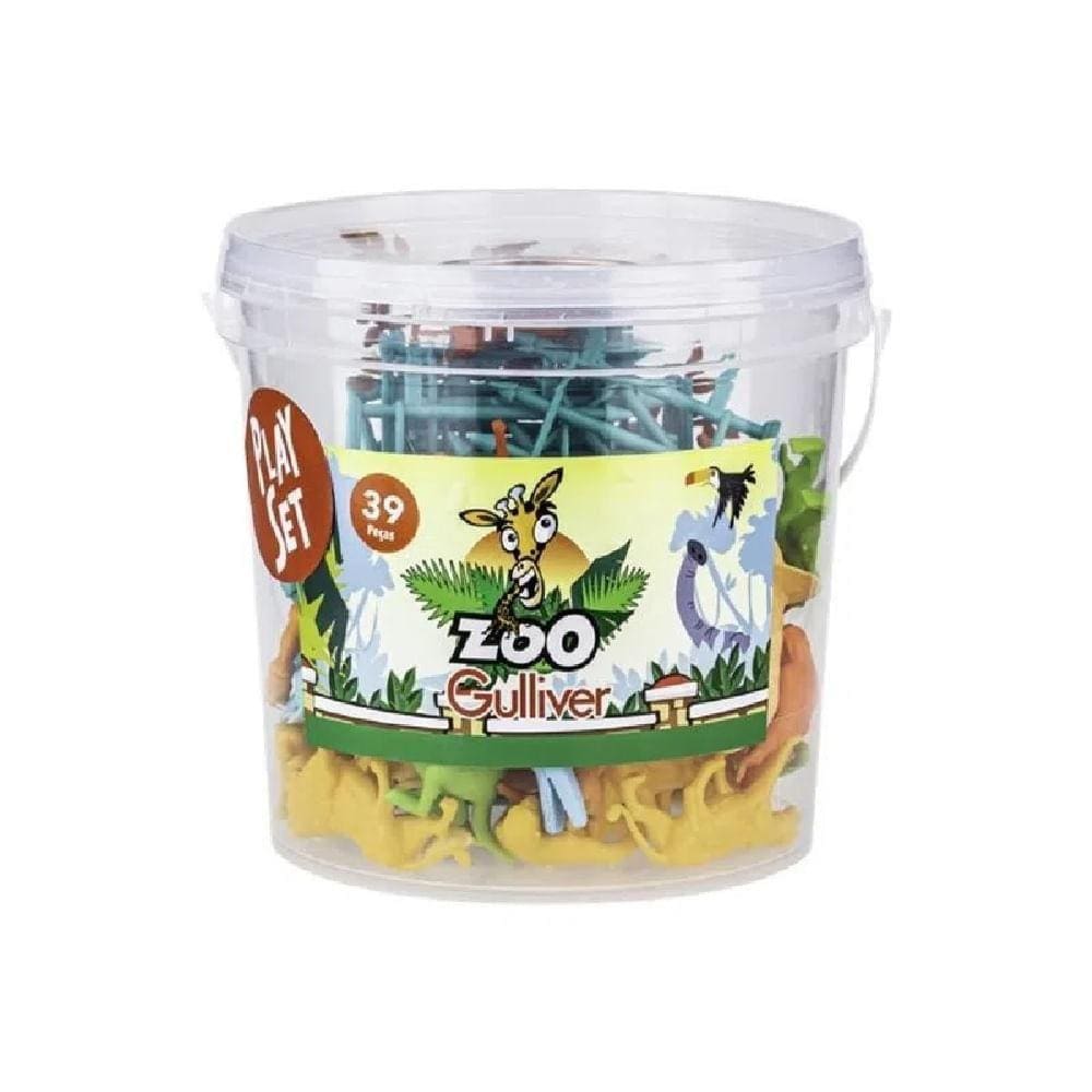 Playset Zoológico 30 Figuras Diversas - Gulliver
