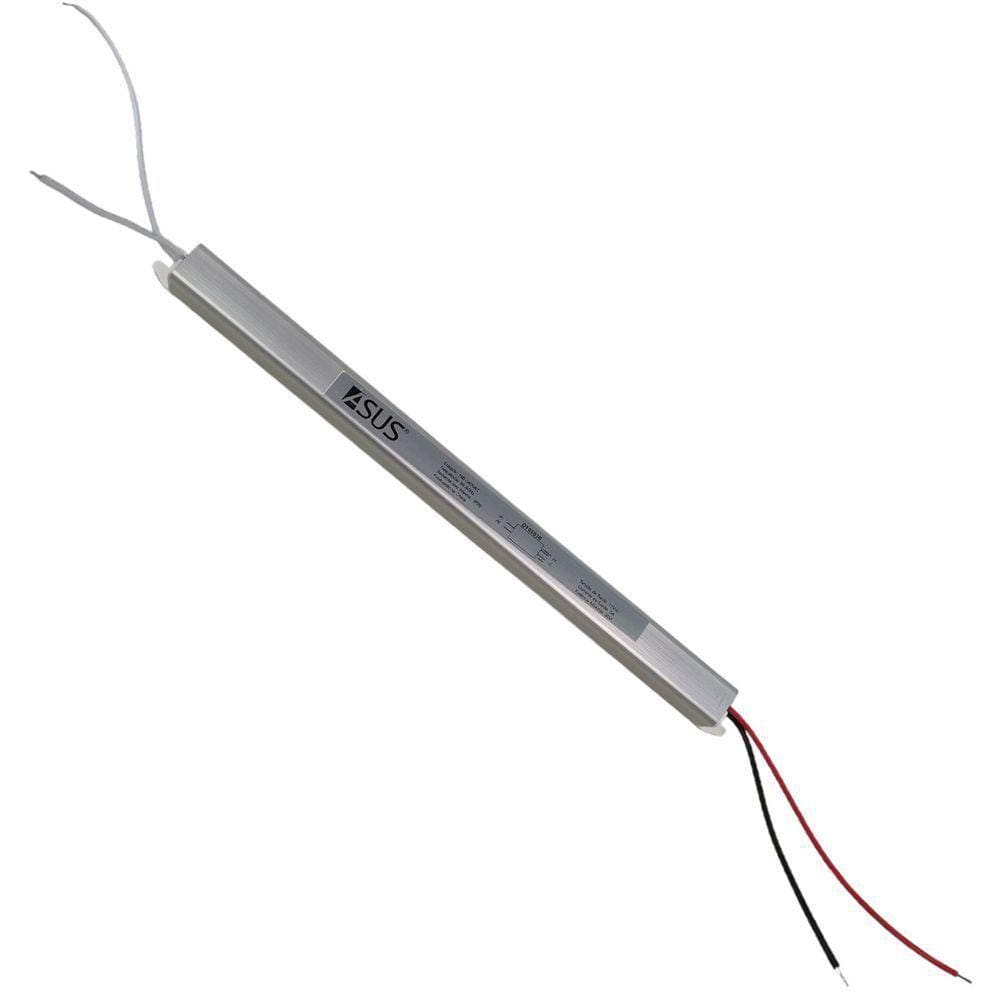 Fonte Slim Drive Perfil Fita Led 36w 12v 3a Bivolt Ip20 Luminaria Lustre Resistente