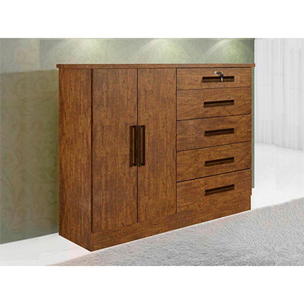 Cômoda Sapateira 5 Gavetas Ypê Cronus D`Doro