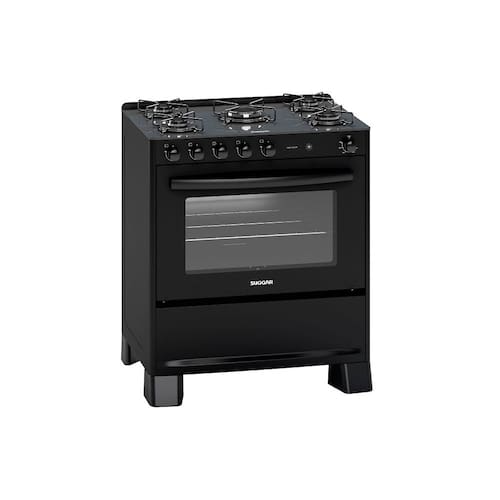imagem-Fogão de Piso Suggar 5 Bocas com Mesa de Vidro Preto FGV510PT – Bivolt