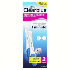 Teste de Gravidez Clearblue Detecção Rápida 2 Unidades