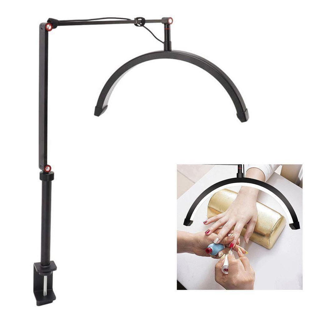 Luminaria Estetica Meia Lua Arco 3 Tons Led Suporte Celular Mesa Salao De Beleza Spa Limpeza De Pele