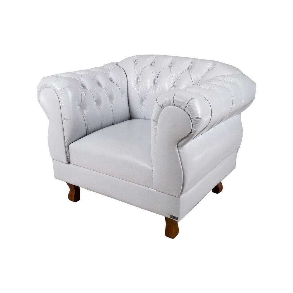 Poltrona Chesterfield Elisabeth Courino Branca