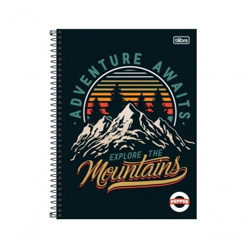 Caderno 160 Folhas Preto