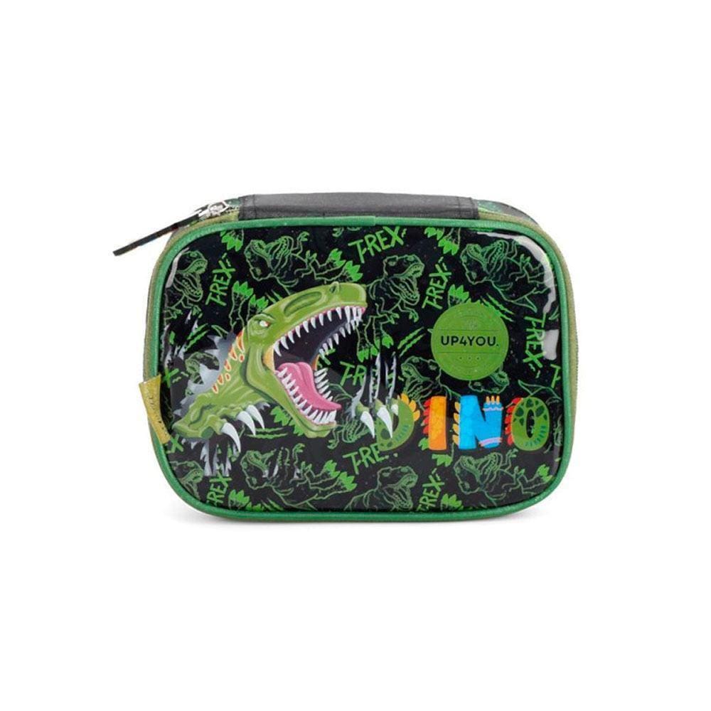 Estojo Baú Up4You Petit Dino Preto/Verde Luxcel