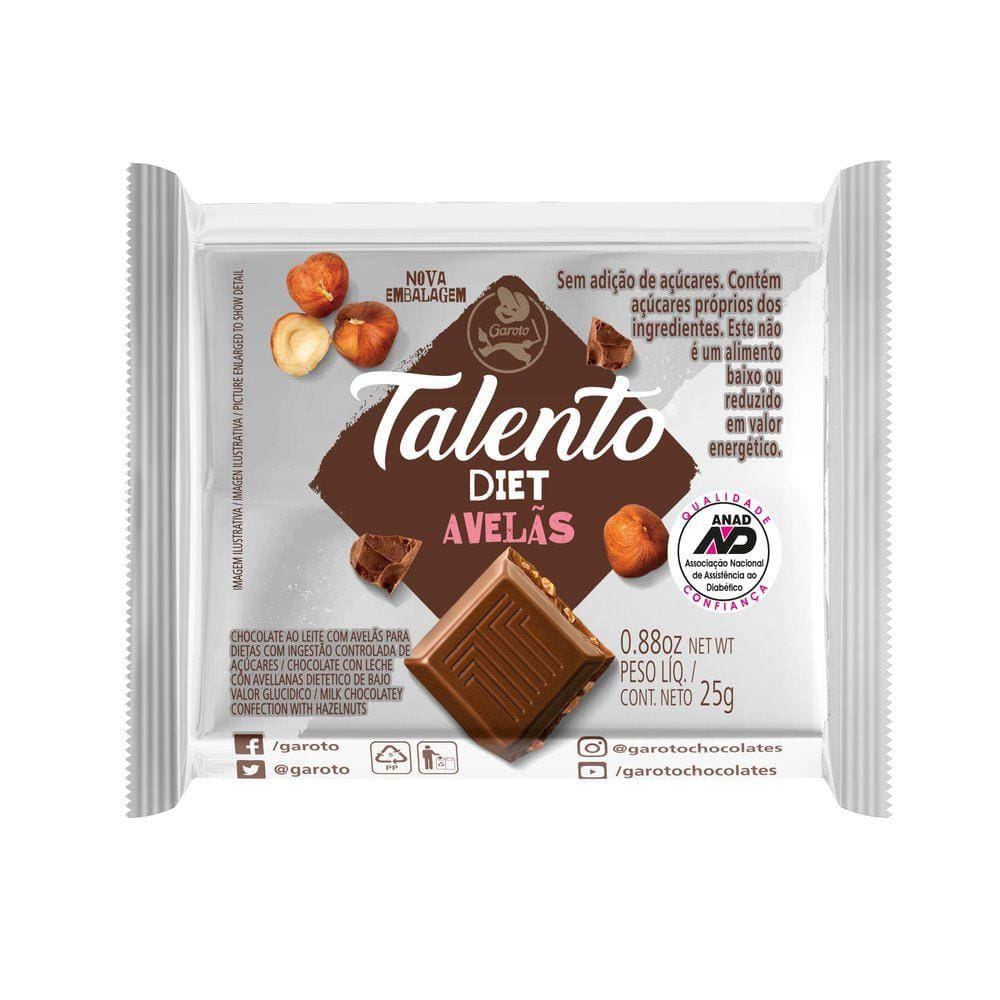 Chocolate Garoto Talento Diet