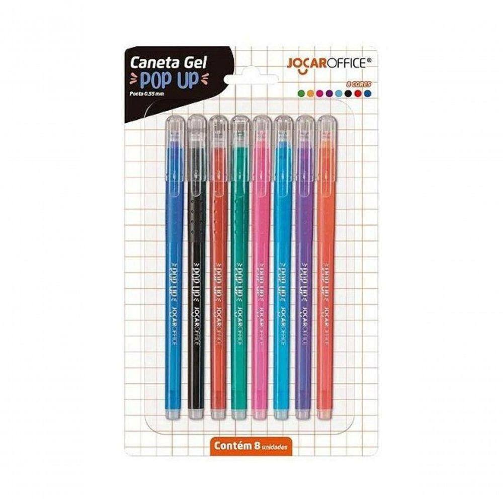 Caneta Gel Pop Up Colorido