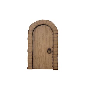 Aplique porta antiga c/imitação de madeira - Jeito Próprio Artesanato